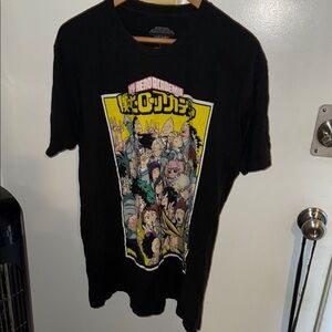 My Hero Academia Mens Shirt Large Black Funimation Anime Boku Graphic